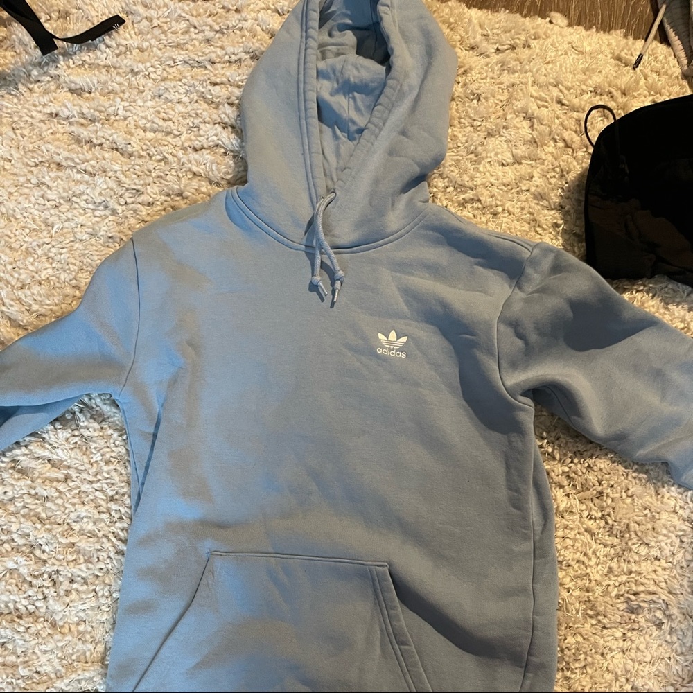 Blue adidas hoodie